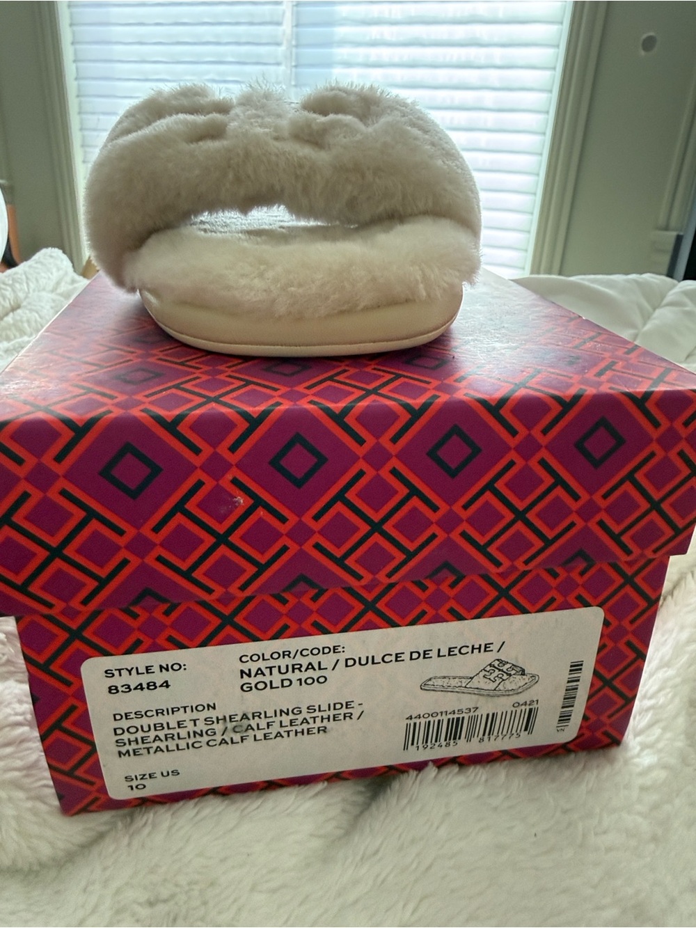 Tory Burch Shearling Slides - Picture 3 of 4